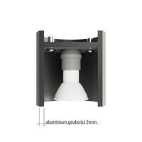 Sollux Lighting orbis 1 anthracite led wall light 220-240V IP20 durable aluminum