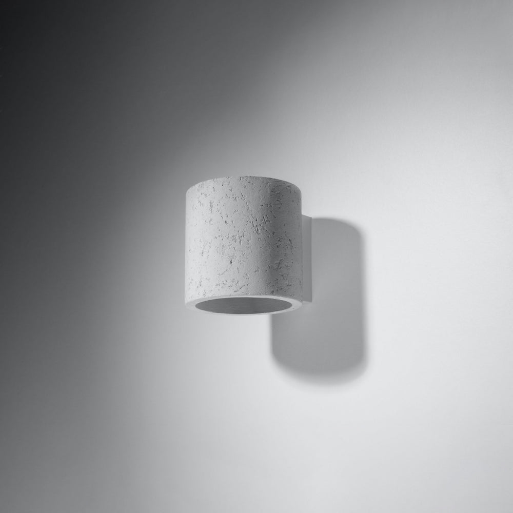 LED wall lamp concrete Orbis - G9 fitting - matte gold aluminum