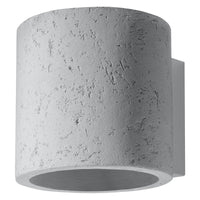 LED wall lamp concrete Orbis - G9 fitting - matte gold aluminum