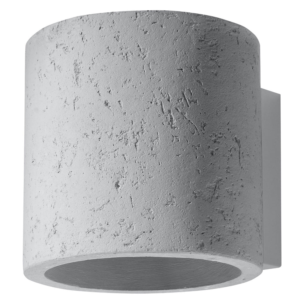 LED wall lamp concrete Orbis - G9 fitting - matte gold aluminum