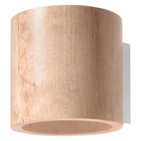 Sollux Lighting orbis wooden LED wall lamp, IP20, 220-240V, 50Hz, CE certified