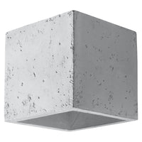 Led wandlamp beton quad with g9 fitting by sollux lighting