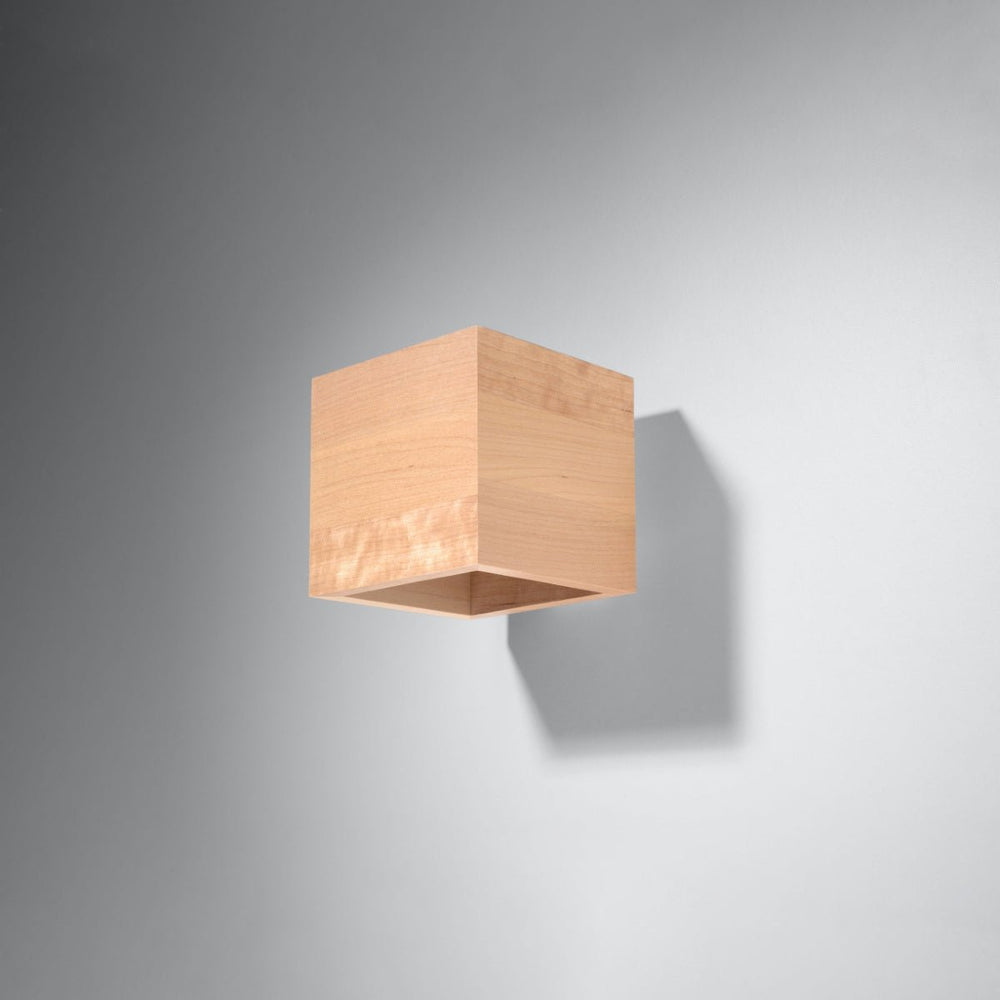 Sollux Lighting Wandlamp QUAD Tsong, wood finish LED, 50W, 220-240V, CRI 80+, IP20, CE certified