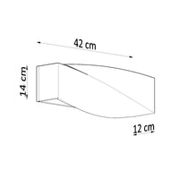Sollux Lighting sigma LED wall lamp 104mm 220-240V IP20 aluminum