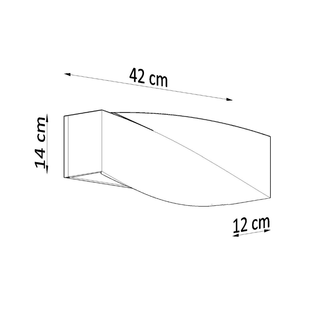 Sollux Lighting sigma LED wall lamp 104mm 220-240V IP20 aluminum