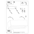 Sollux Lighting LED wall lamp vega 30 with E27 fitting 50W aluminum