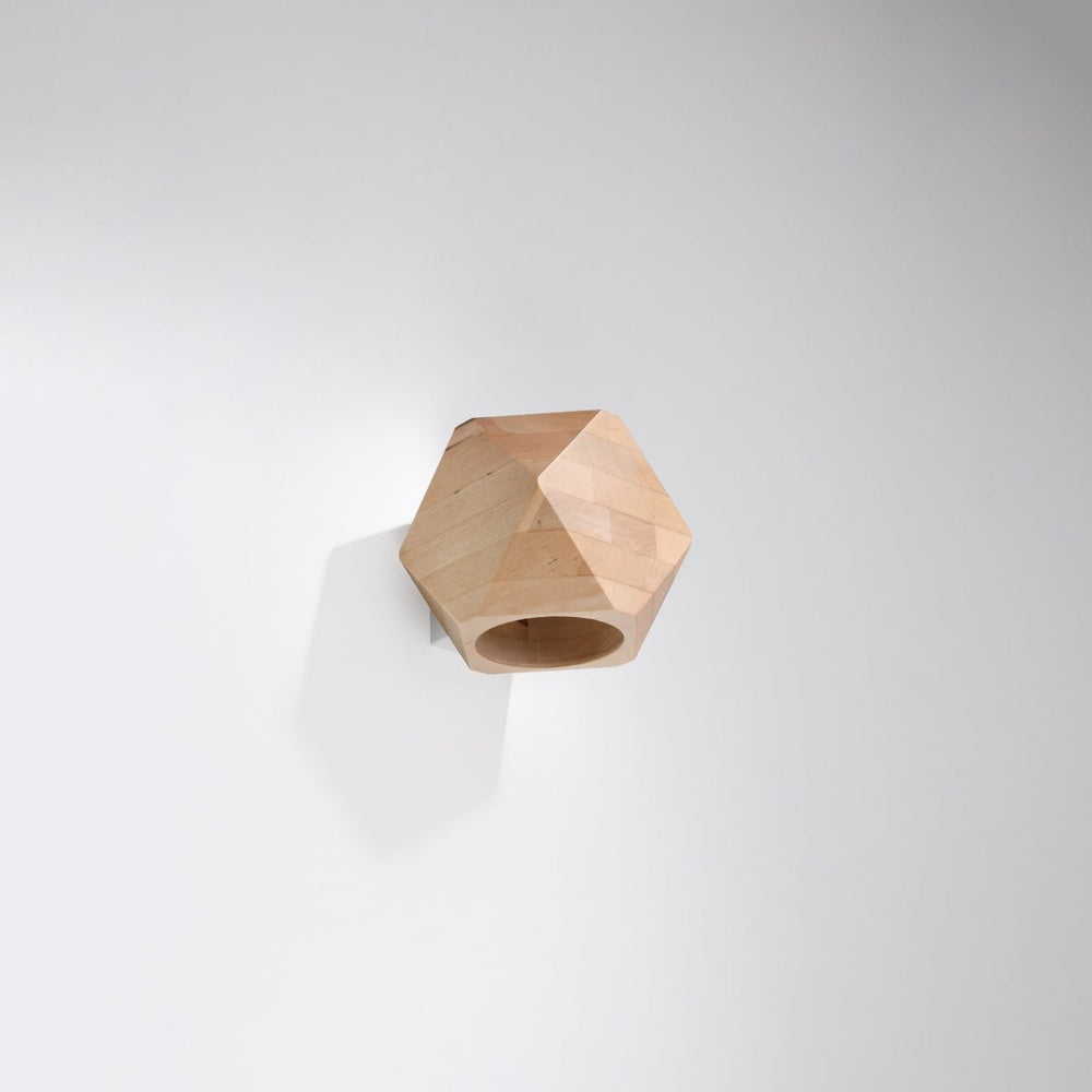 Sollux Lighting woody wall lamp in natural wood, CE, RoHS certified