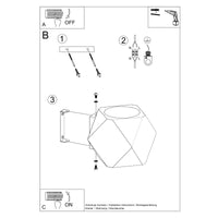 Sollux Lighting woody wall lamp in natural wood, CE, RoHS certified
