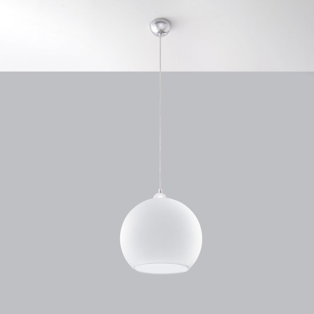 Sollux Lighting blue Ball pendant LED lamp 50W, IP20, 220-240V AC, 4000K, CRI 80, aluminum