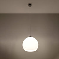 Sollux Lighting blue Ball pendant LED lamp 50W, IP20, 220-240V AC, 4000K, CRI 80, aluminum
