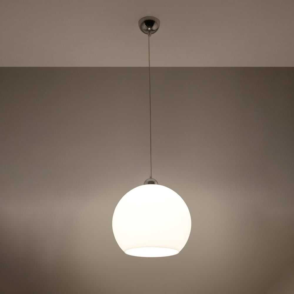 Sollux Lighting blue Ball pendant LED lamp 50W, IP20, 220-240V AC, 4000K, CRI 80, aluminum