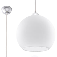 Sollux Lighting blue Ball pendant LED lamp 50W, IP20, 220-240V AC, 4000K, CRI 80, aluminum