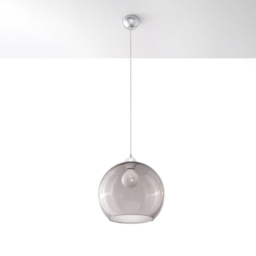 Sollux Lighting LED pendant lamp BALL graphite 50W IP20 aluminum steel