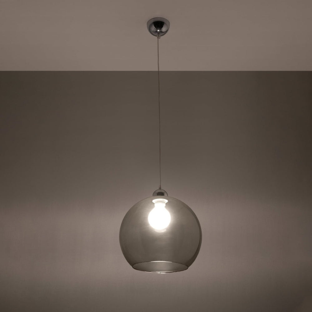 Sollux Lighting LED pendant lamp BALL graphite 50W IP20 aluminum steel