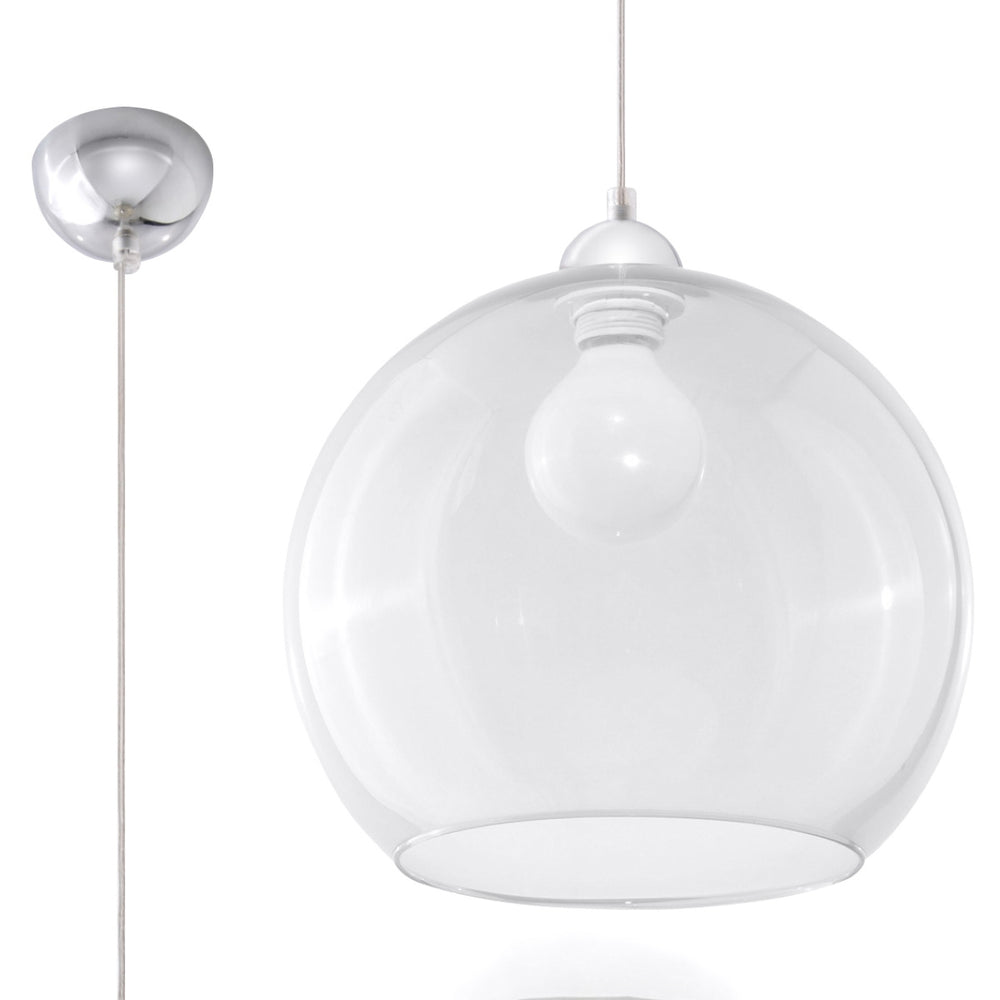 Sollux Lighting hanglamp ball transparent LED 50W 220-240V AC 104mm 80-89 CRI