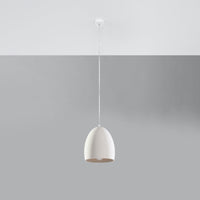 Sollux Lighting Flawiusz ceramic pendant lamp with 50W LED, 220-240V, matte gold finish