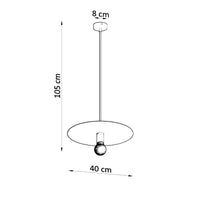 Sollux Lighting FLAVIO black LED lamp with 115mm height and 50W max wattage