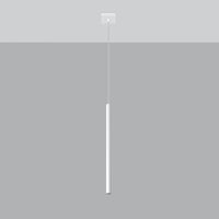 Sollux LED hanglamp wit PASTELO 1x G9 fitting, mat goud messing, 50W max.
