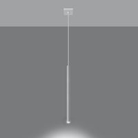 Sollux LED hanglamp wit PASTELO 1x G9 fitting, mat goud messing, 50W max.