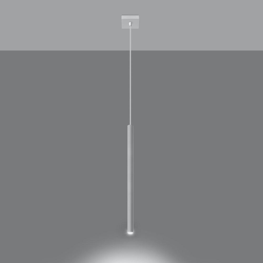Sollux LED hanglamp wit PASTELO 1x G9 fitting, mat goud messing, 50W max.
