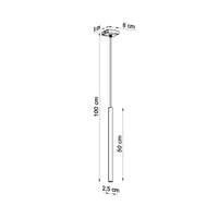 Sollux LED hanglamp wit PASTELO 1x G9 fitting, mat goud messing, 50W max.