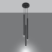 Sollux Lighting LED pendant lamp black PASTELO with 3 G9 sockets