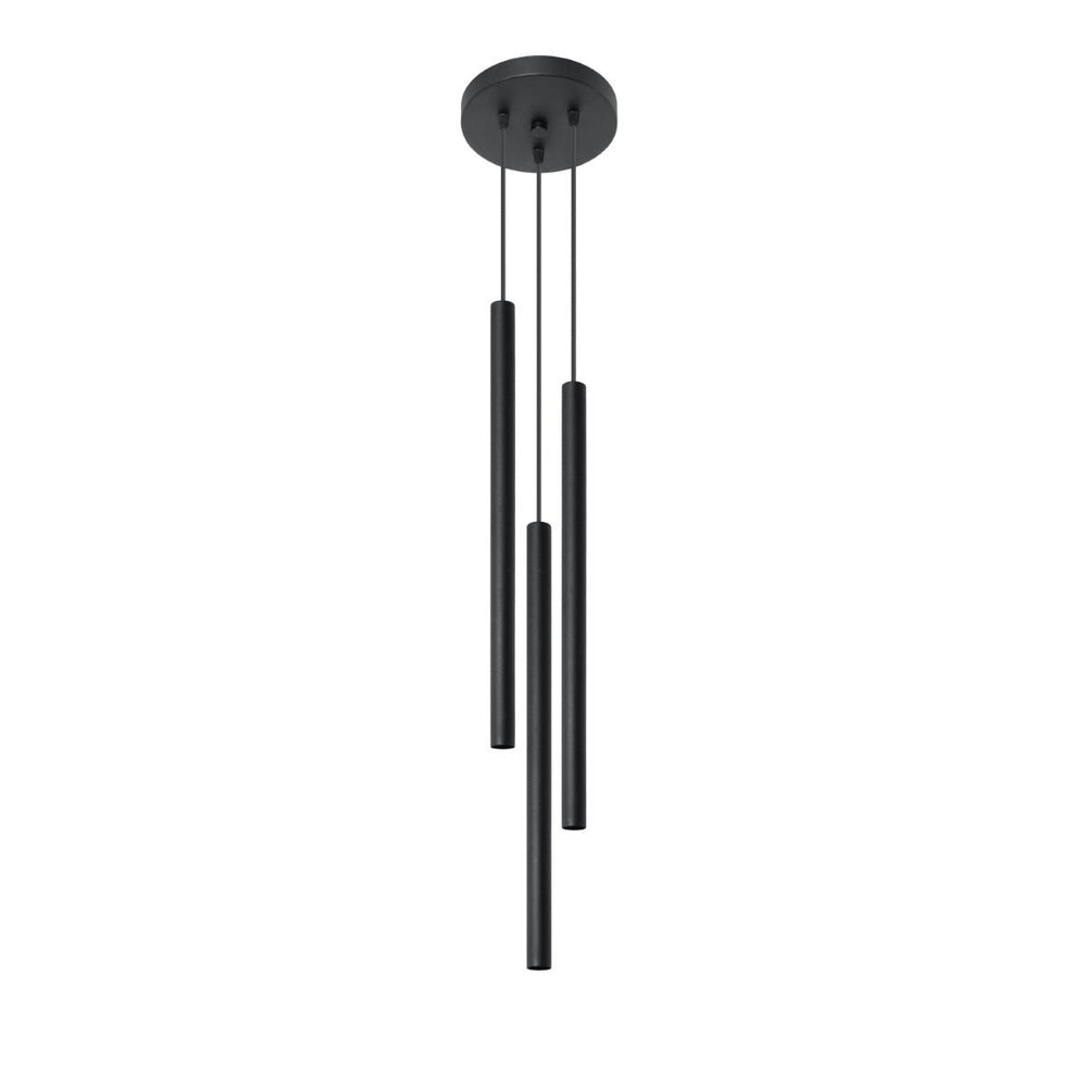 Sollux Lighting LED pendant lamp black PASTELO with 3 G9 sockets