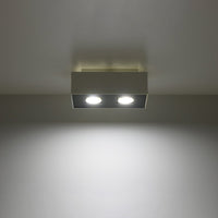 Sollux Lighting plafondspot mono 2 white LED, 50W max, 104mm length, IP20 rated