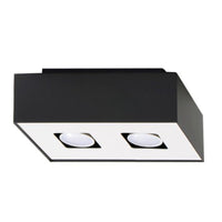 Sollux Lighting plafondspot mono 2 black LED lamp, 50W, 4000K, CRI 80-89, IP20