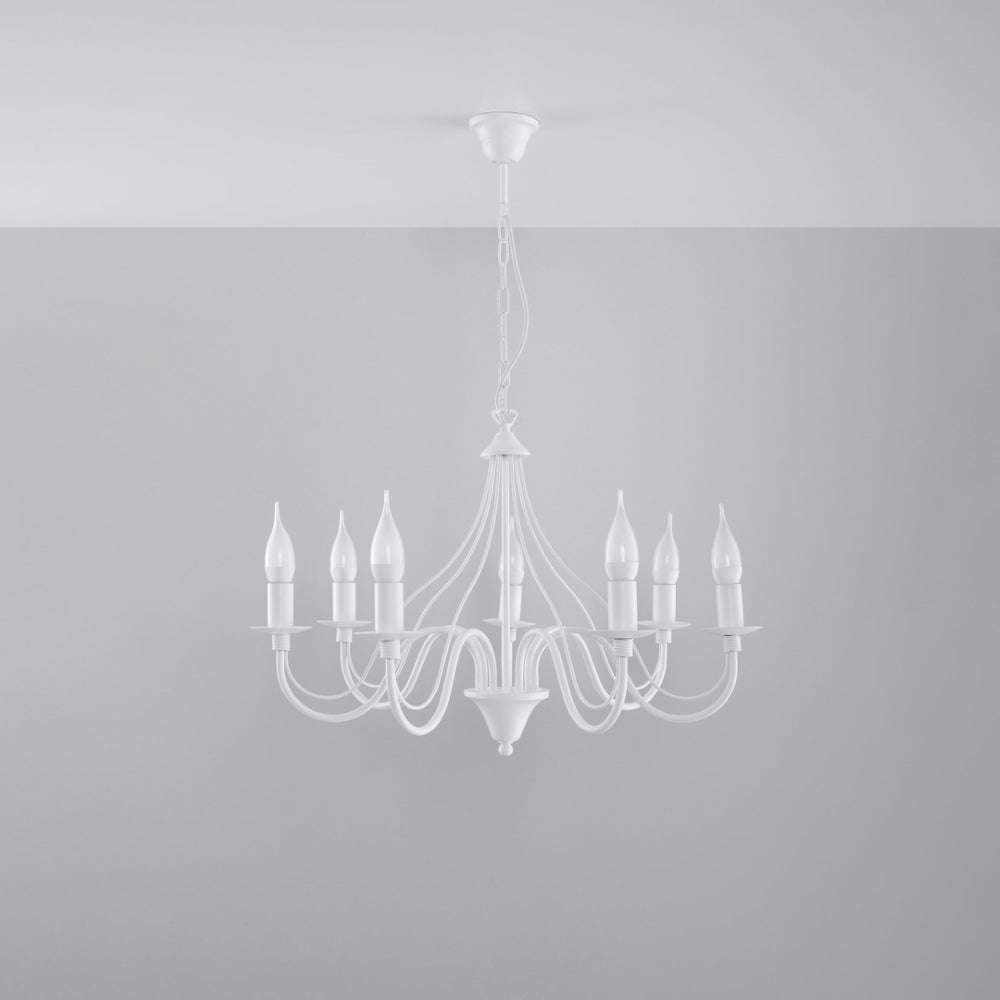 Kroonluchter MINERWA 7 LED lamp by Sollux Lighting 50W, 220-240V, CRI 80-89, IP20, matte gold