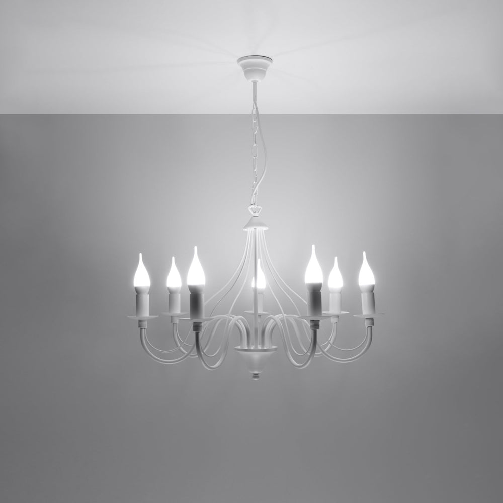 Kroonluchter MINERWA 7 LED lamp by Sollux Lighting 50W, 220-240V, CRI 80-89, IP20, matte gold