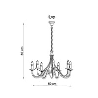 Kroonluchter MINERWA 7 LED lamp by Sollux Lighting 50W, 220-240V, CRI 80-89, IP20, matte gold
