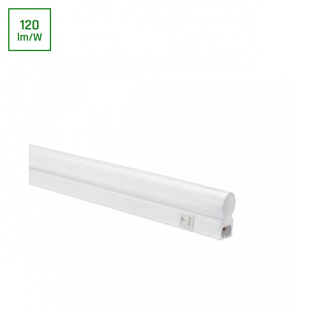 Spectrum cabinet switch T5 WW 900mm 10W 3000K LED with 120° beam angle and 1200 lumens, IP20, white housing