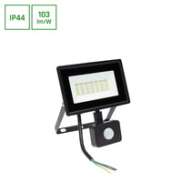 Spectrum NOCTIS LUX 3 LED Floodlight 20W 6000K 2050 lumens 230V IP44 IK07 Black with PIR sensor