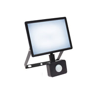 Faretto LED Spectrum NOCTIS LUX 3 30W 6000K 230V IP44 Nero con sensore PIR per illuminazione esterna