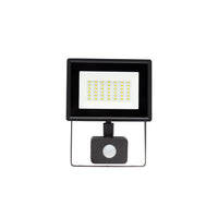Faretto LED Spectrum NOCTIS LUX 3 30W 6000K 230V IP44 Nero con sensore PIR per illuminazione esterna