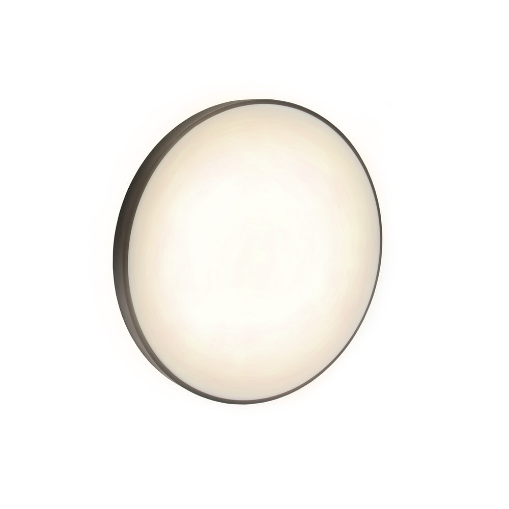 Plafoniera LED Spectrum con sensore 18W 3000K 1950 lumen 230V IP54 IK04 Bianco Nero rotonda