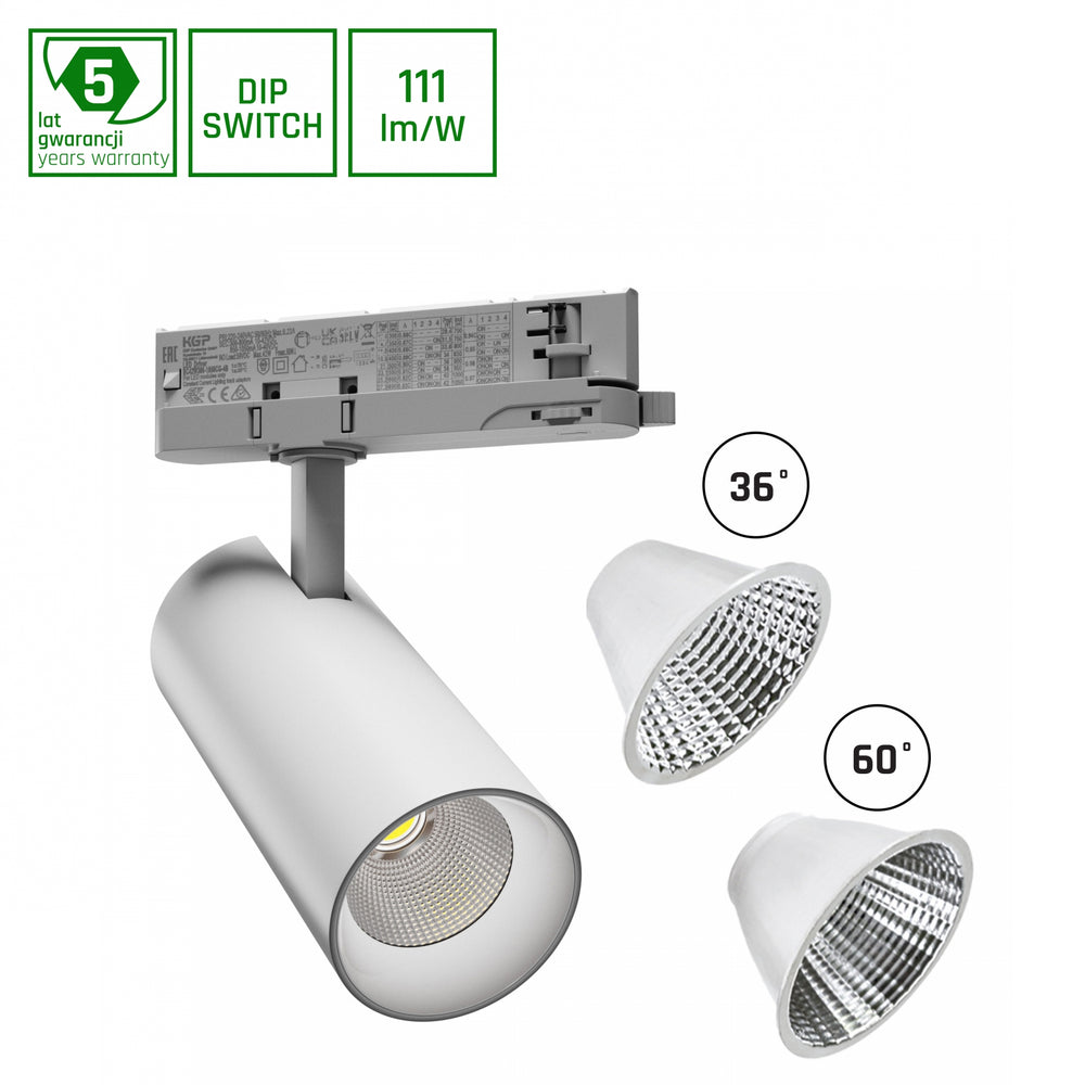 Spectrum Andromeda LED ra>90 3000 lumen 3000K 15-27W bianco caldo IP20 design bianco angolo del fascio 36-60 gradi 2 anni di garanzia