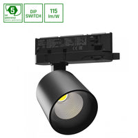 Spot LED nero Spectrum Artemida mini RA>90 20W, 230V, 3000K, 1700 lumen, IP20, illuminazione interna, angolo di 36/60 gradi