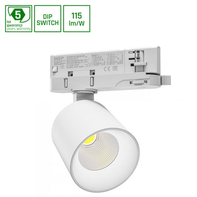 Faretto mini LED Spectrum Artemida 20W 230V bianco naturale 4000K CRI&gt;90 lumen IP20 bianco 36/60 gradi 2 anni di garanzia