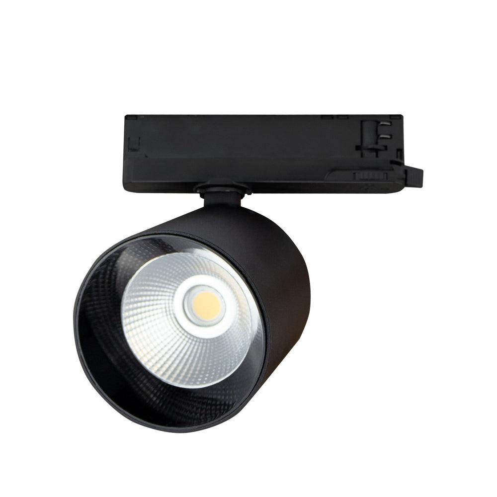 Spectrum Artemida Maxi led nero, 4000K, 4500 lumen, CRI &gt;90, 42W, potenza regolabile, IP20, montaggio su binario a 3 fasi