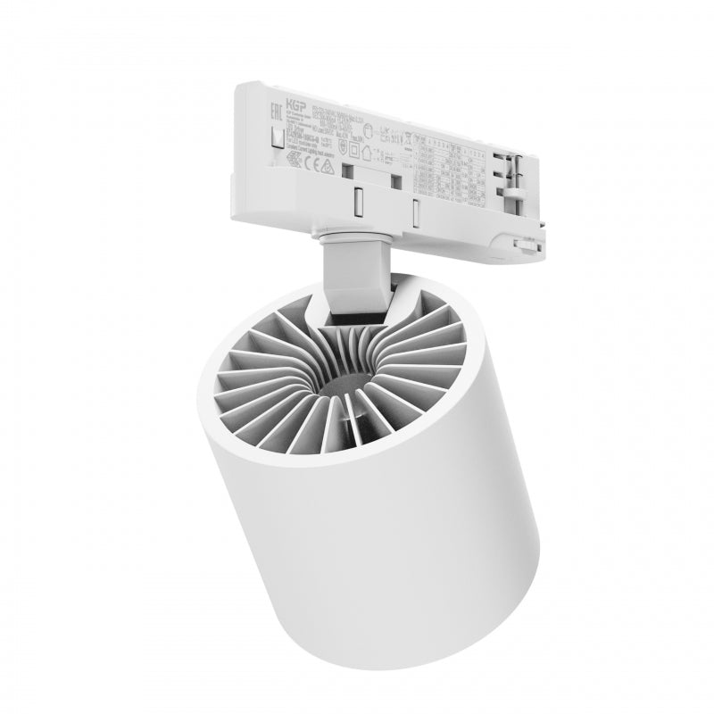 Faretto LED Artemida Maxi di Spectrum bianco 42W 3000K &gt;90 CRI 4500 lumen IP20 montaggio su binario trifase