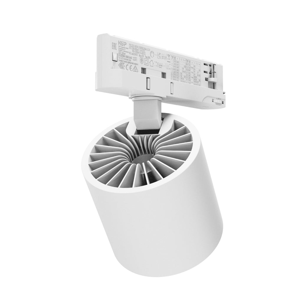 Faretto LED Artemida Maxi di Spectrum bianco 42W 3000K &gt;90 CRI 4500 lumen IP20 montaggio su binario trifase