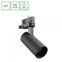 Faretto Spectrum Andromeda Prime 8W 6000K 800 lumen 25° nero IP20 illuminazione CCT