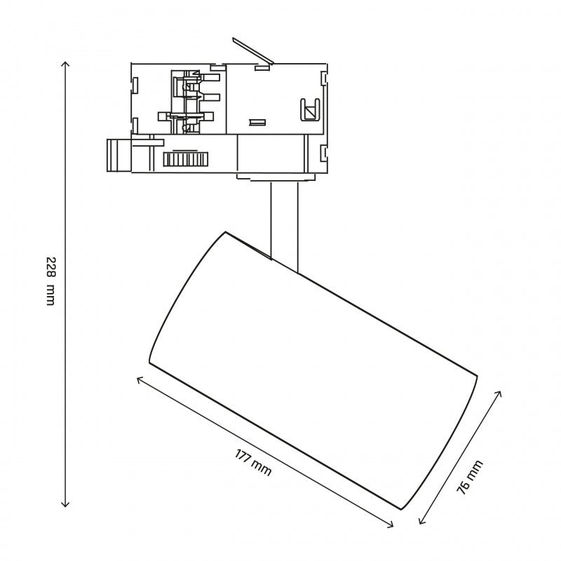Plafoniera Binario Spectrum Andromeda Prime 24W 6000K 1800 lumen CCT regolabile 25° IP20 uso interno