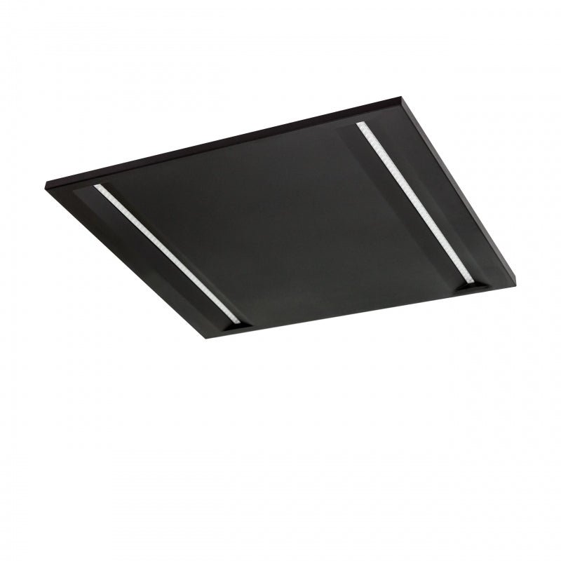 Pannello LED da soffitto Spectrum Algine Line nero 600x600mm 44W 4000K 5700 lumen IP20 non dimmerabile
