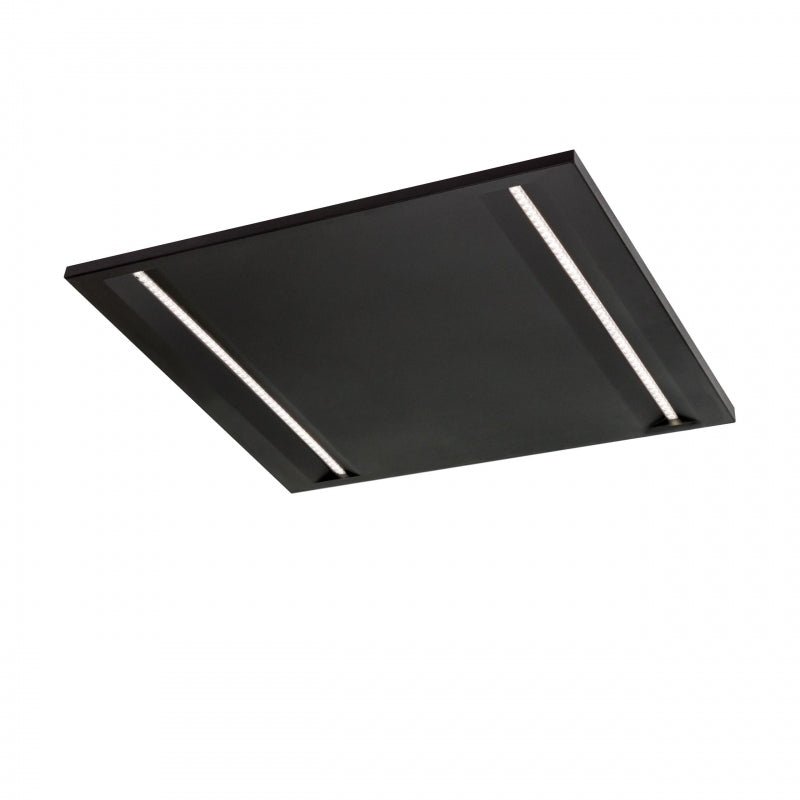 Pannello LED da soffitto Spectrum Algine Line nero 600x600mm 44W 4000K 5700 lumen IP20 non dimmerabile