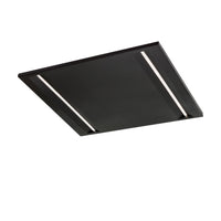 Pannello LED da soffitto Spectrum Algine Line nero 600x600mm 44W 4000K 5700 lumen IP20 non dimmerabile