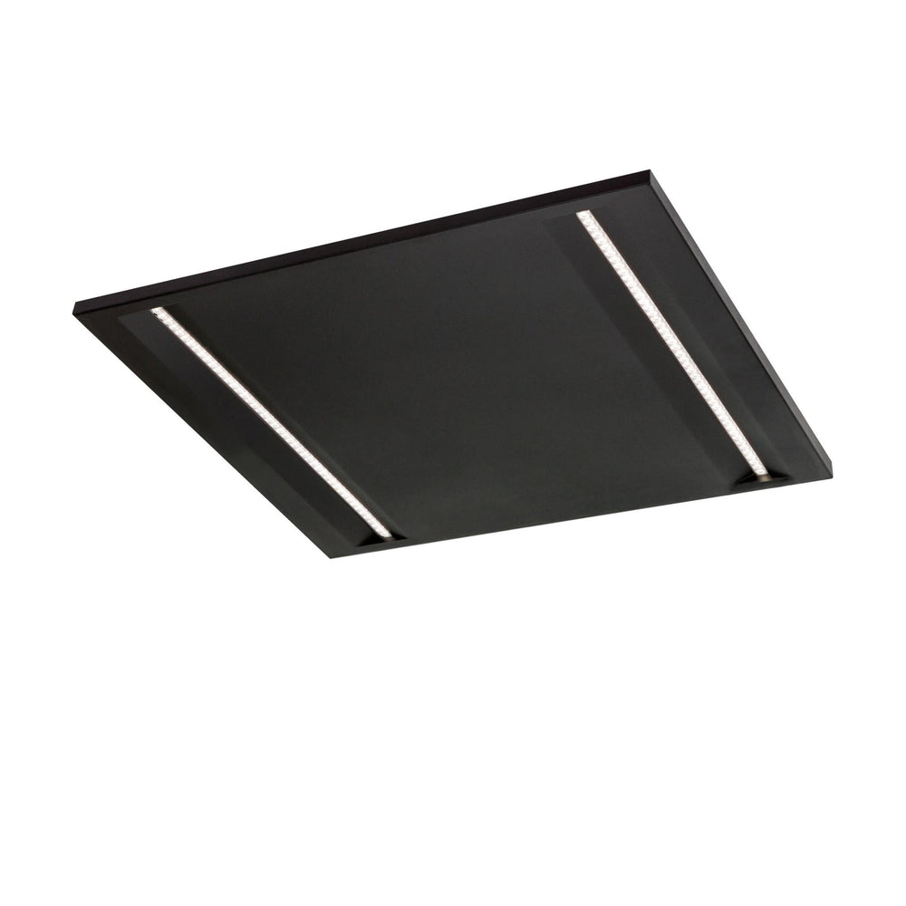 Pannello LED da soffitto Spectrum Algine Line nero 600x600mm 44W 4000K 5700 lumen IP20 non dimmerabile
