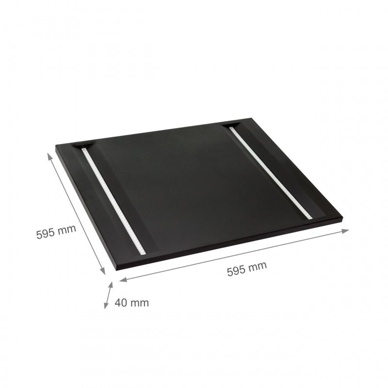 Pannello LED da soffitto Spectrum Algine Line nero 600x600mm 44W 4000K 5700 lumen IP20 non dimmerabile